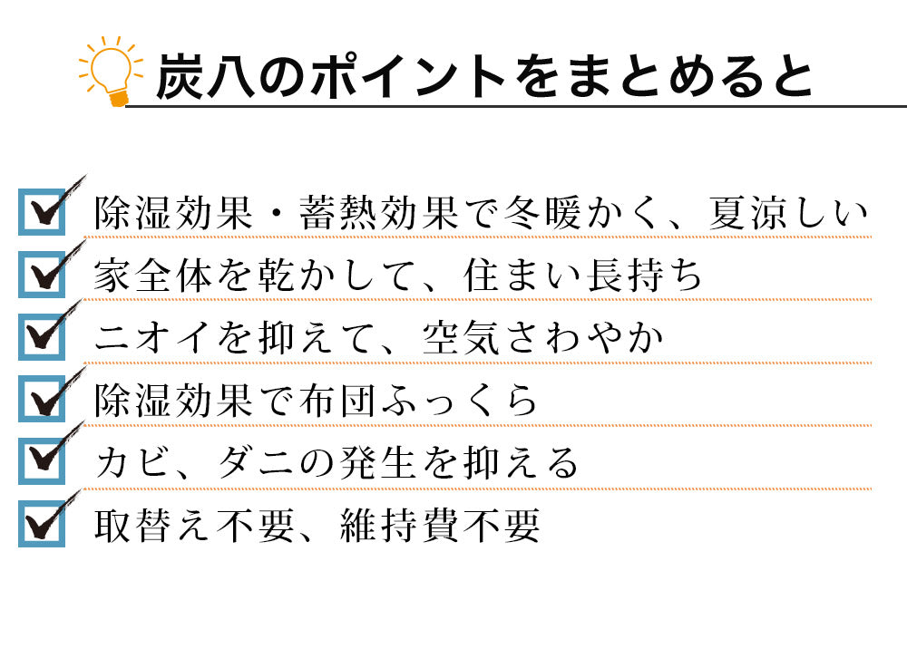炭八 お試し4種類セット 室内用 タンス用 押入れ用 小袋