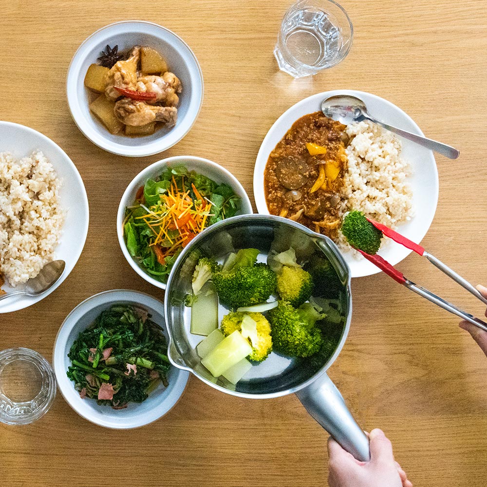 クラッド3層鋼 深型行平鍋