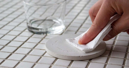 2年目のsoilの珪藻土コースター、お手入れしてみました。