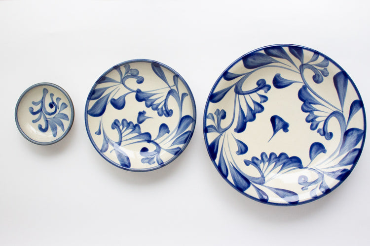 陶眞窯 染付皿（3寸/5寸/7寸）