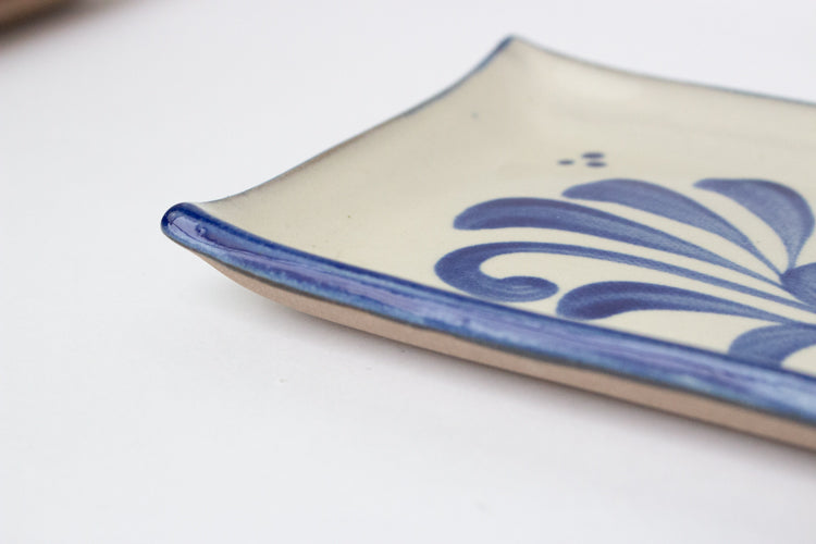 陶眞窯 染付 長角皿