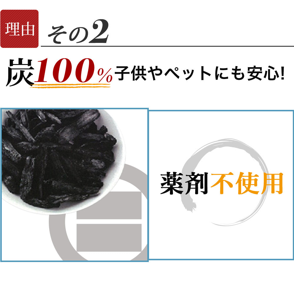 炭八 お試し4種類セット 室内用 タンス用 押入れ用 小袋