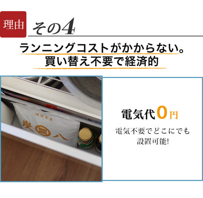 炭八 お試し4種類セット 室内用 タンス用 押入れ用 小袋