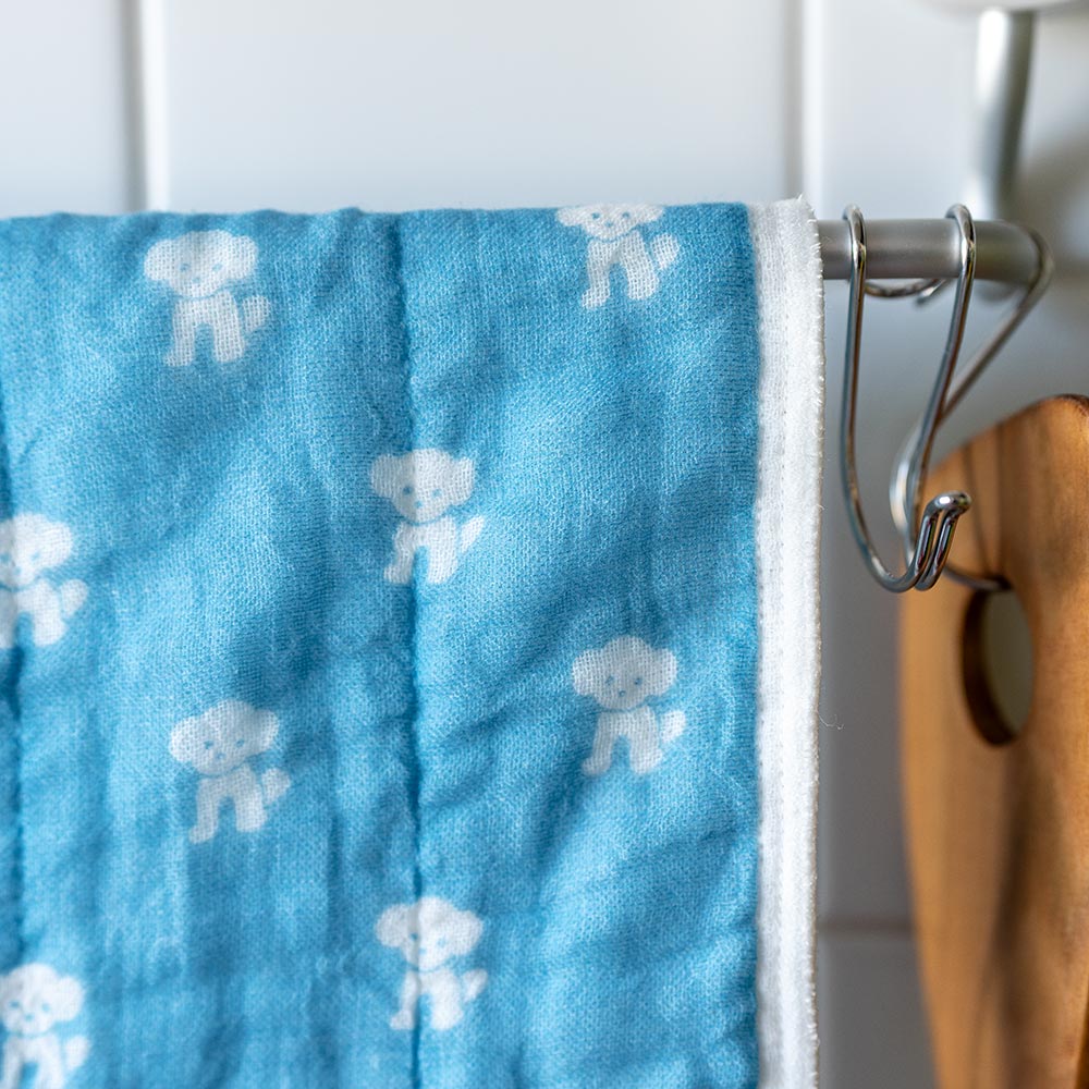 仔犬印 蚊帳生地ふきん