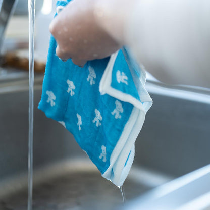 仔犬印 蚊帳生地ふきん