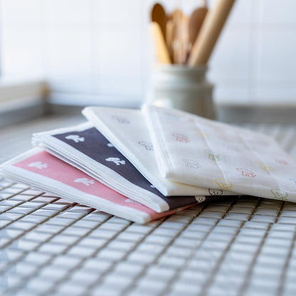 仔犬印 蚊帳生地ふきん