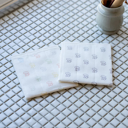 仔犬印 蚊帳生地ふきん