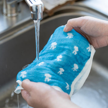 仔犬印 蚊帳生地ふきん