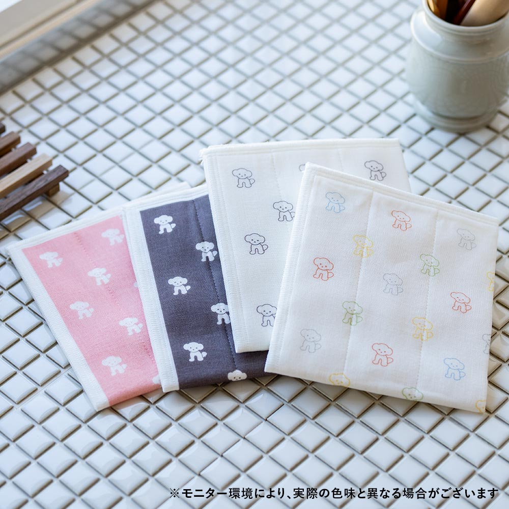 仔犬印 蚊帳生地ふきん