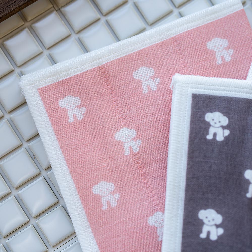 仔犬印 蚊帳生地ふきん