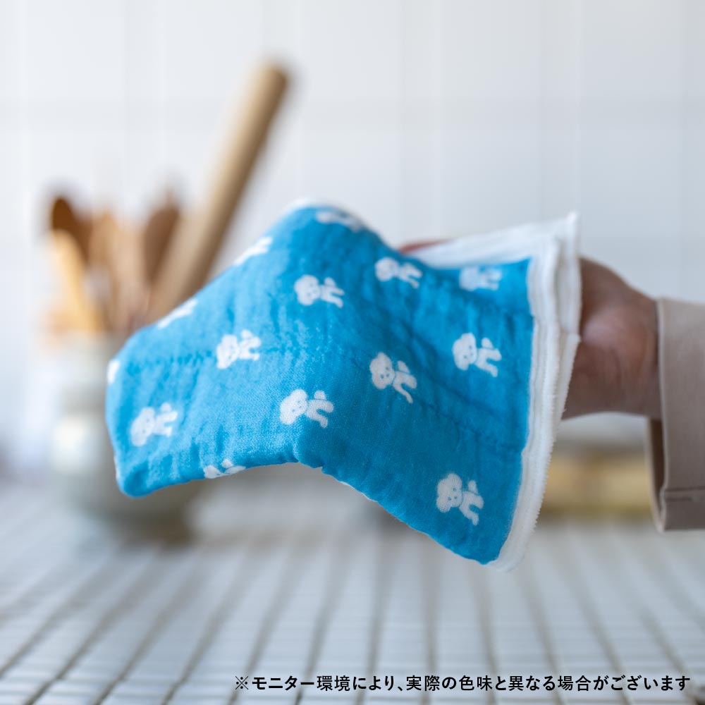 仔犬印 蚊帳生地ふきん