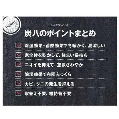 炭八 室内用 大袋 12L 1個