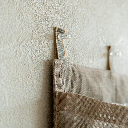 かや生地のウォールポケット