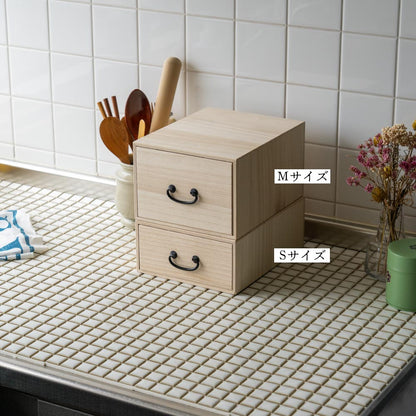 桐の小さな引き出し箱