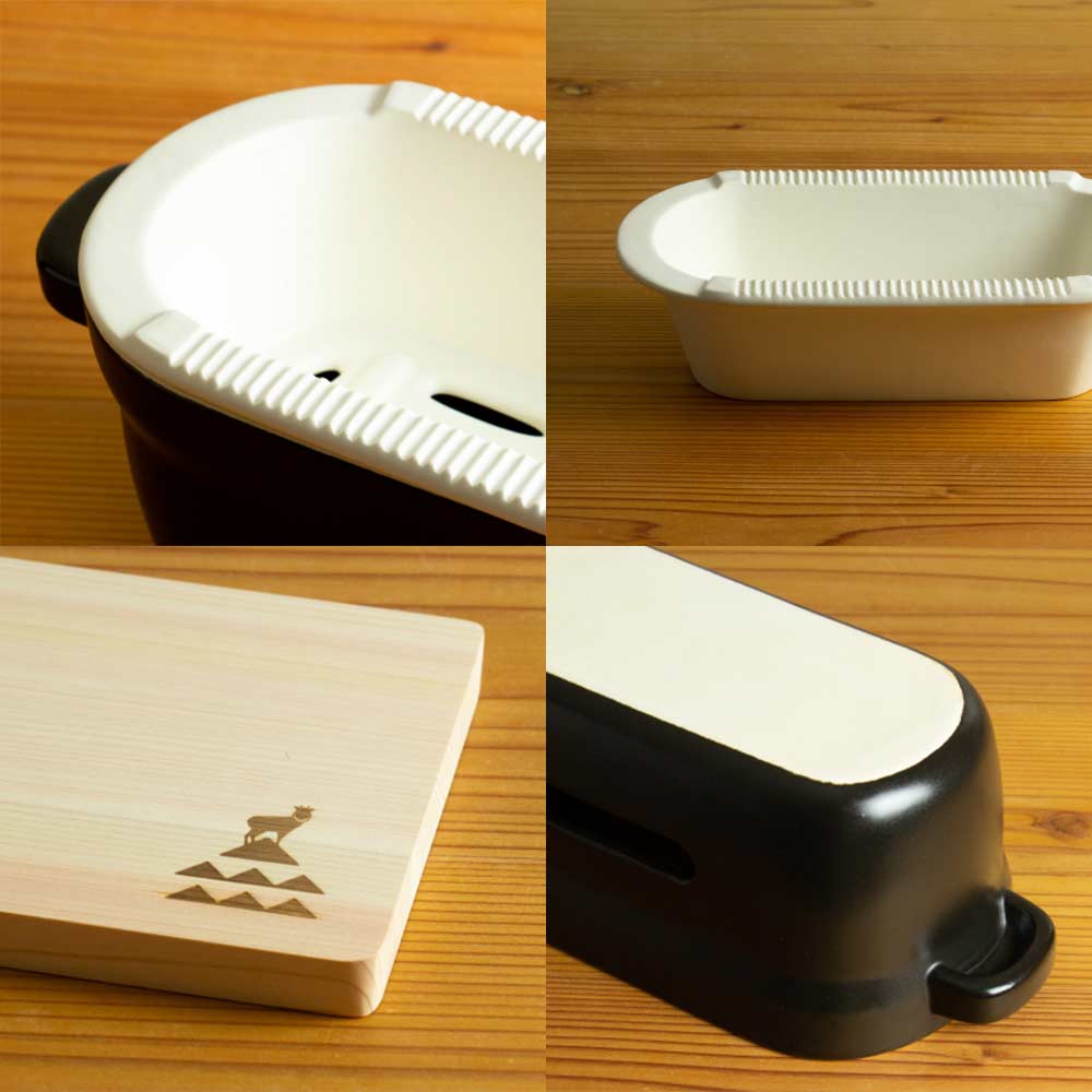 陶の炭火コンロ 角