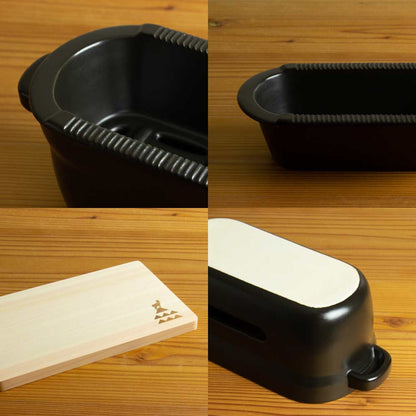 陶の炭火コンロ 角