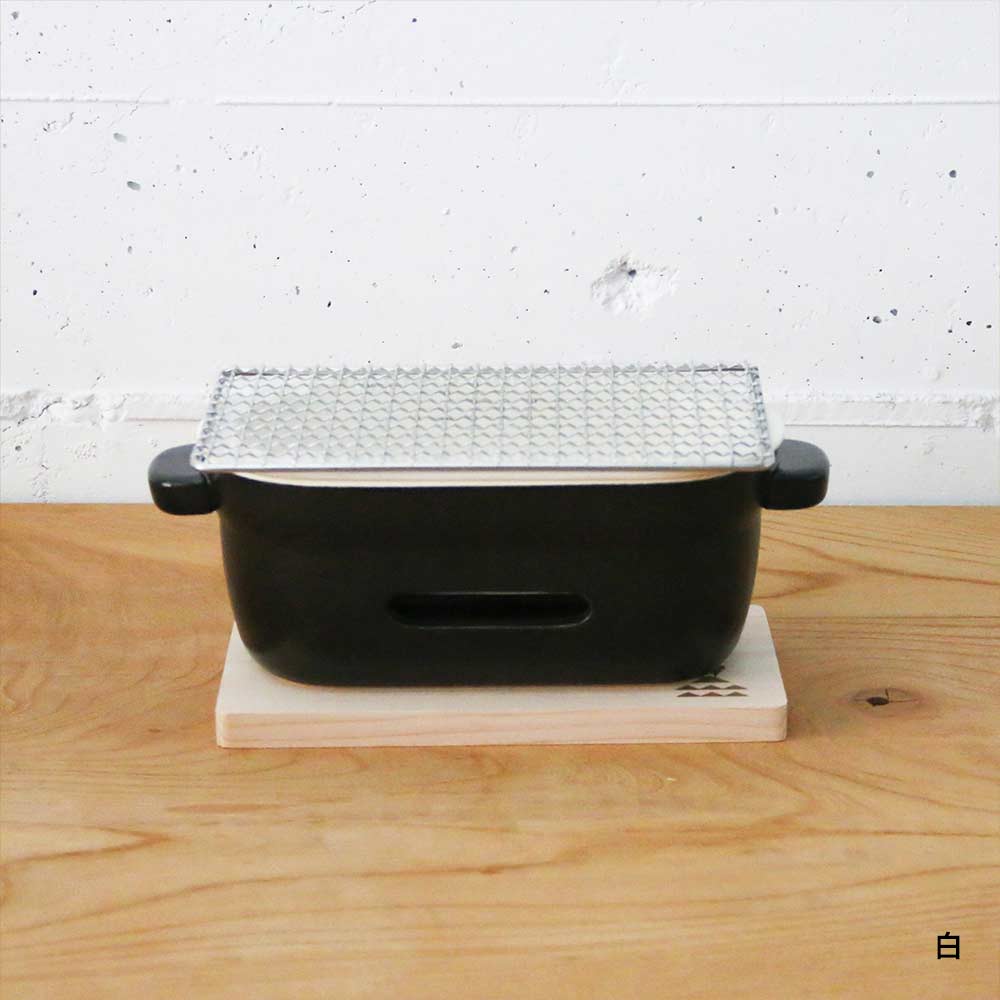 陶の炭火コンロ 角