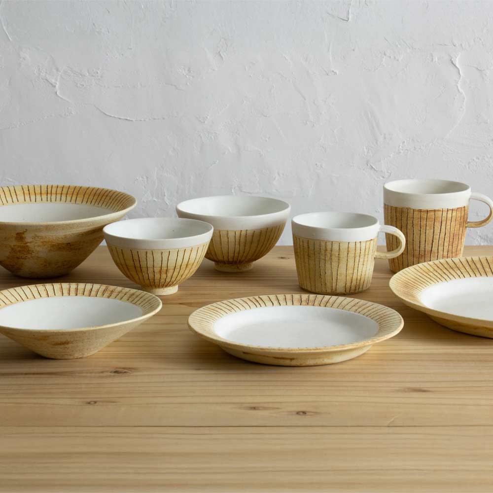 さびライン 飯碗 S L リム皿 18cm 22cm