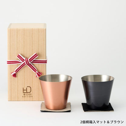 純銅製カップ 桐箱入り