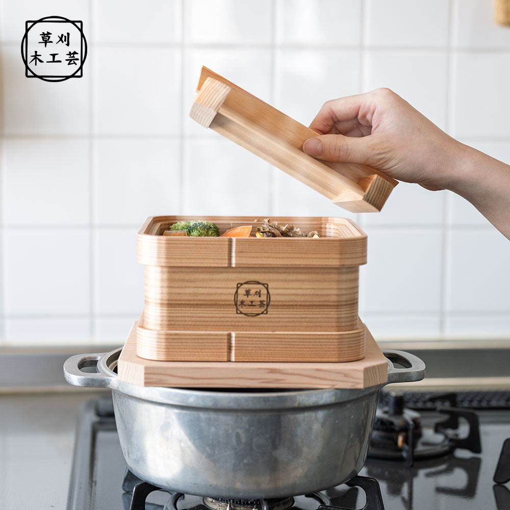 鳥取県の智頭杉を使用した和せいろ