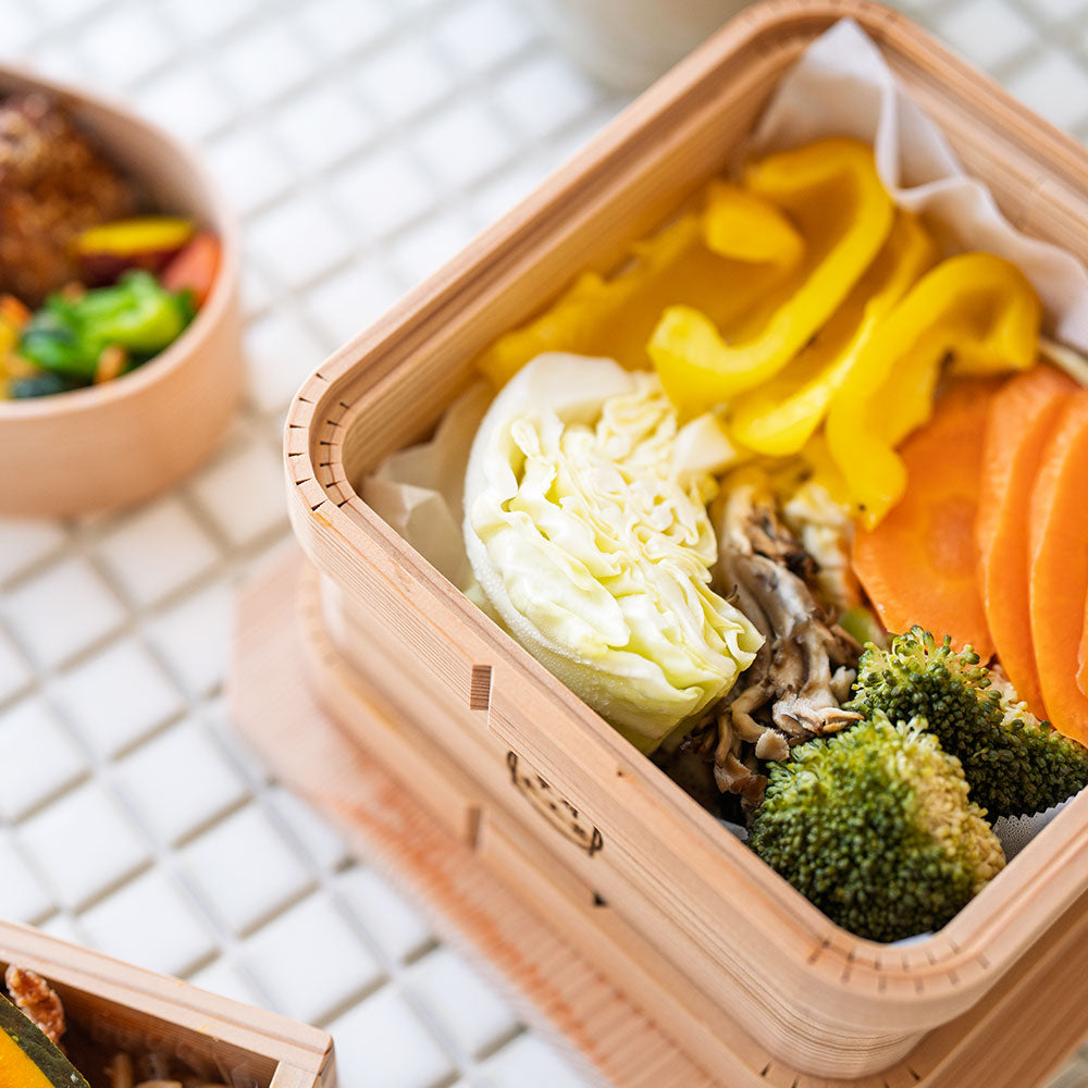 鳥取県の智頭杉を使用した和せいろ